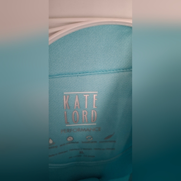 Kate Lord Tirquoise Jacket Women's Light Blue Jacket Sz XL Sporty Casual Gym 20 - Picture 9 of 10